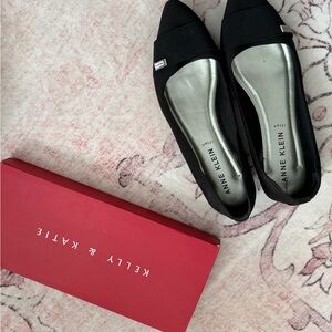 Anne Klein Black Flats for Women